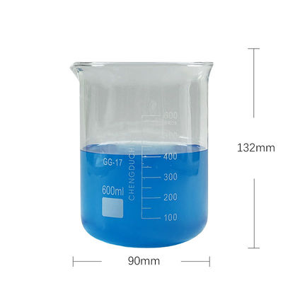 Glass Measuring Laboratory Beakers 600ml Customizable