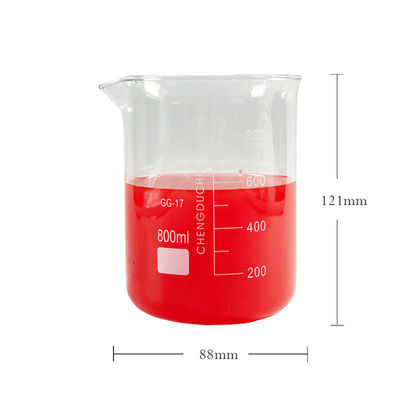Glass Measuring Laboratory Beakers 800ml Customizable