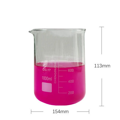 OEM Glass Measuring Laboratory Beaker 1000ml Customizable