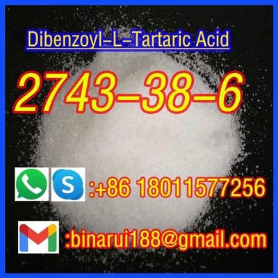BMK Dibenzoyl-L-Tartaric Acid C18H14O8 Dibenzoyl-L-Tartaric CAS 2743-38-6