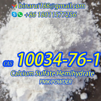 CAS 10034-76-1 Calcium Sulfate Hemihydrate Chemical Food Additives H2CaO5S Dried Gypsum